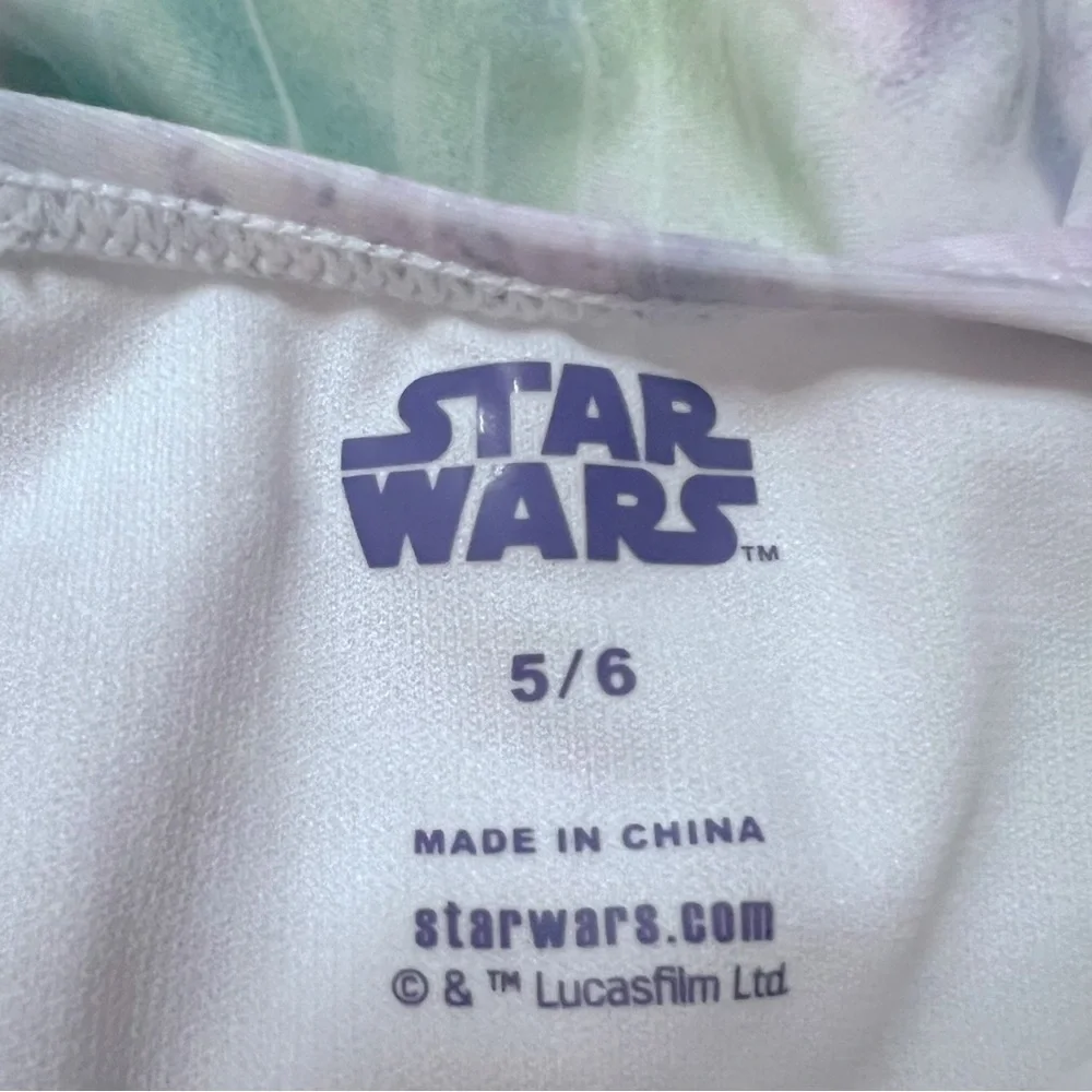 NWT Star Wars girls size 5/6 one piece swim suit with UPF 50+